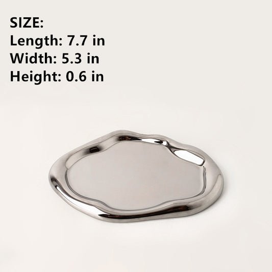 Ceramic Tray Decorative Pieces Jewelry Key Storage Tray